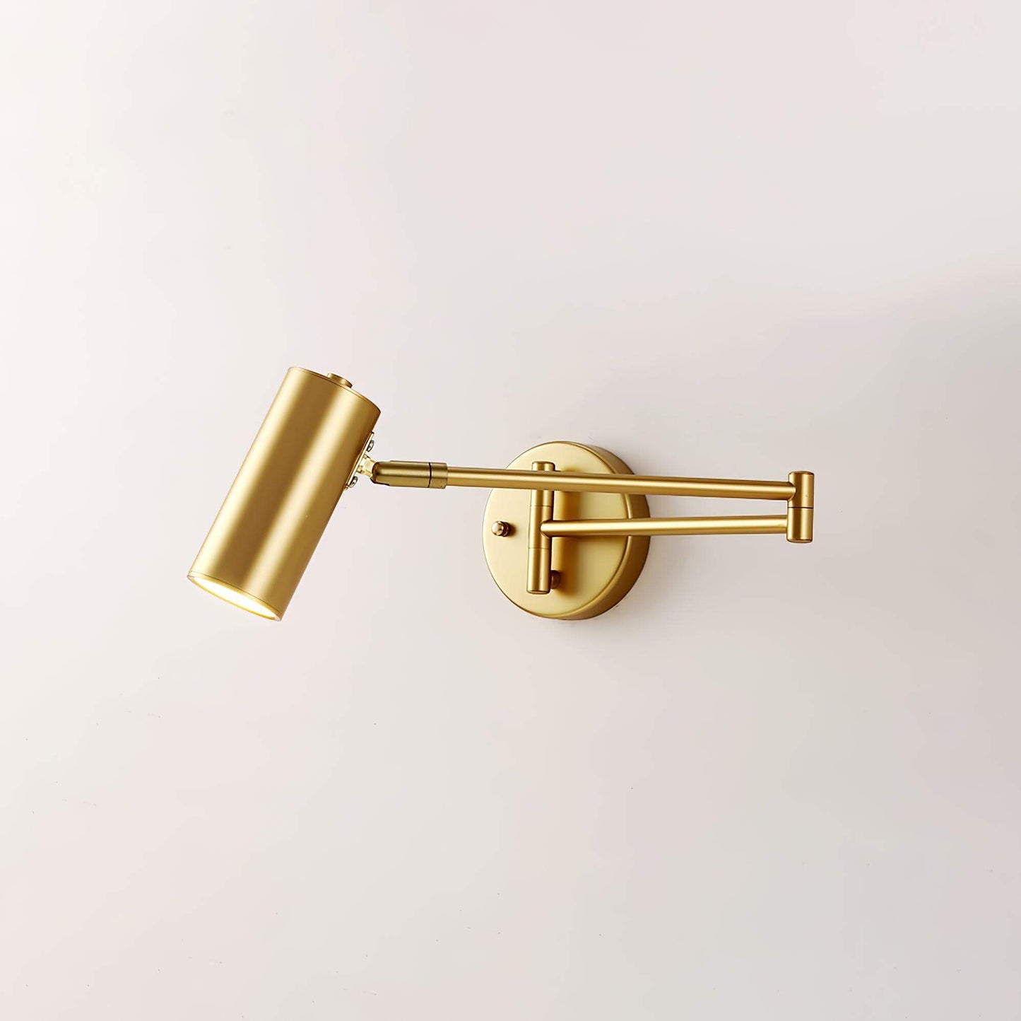 Flexible Brushed Steel LED Wall Light with Arm
