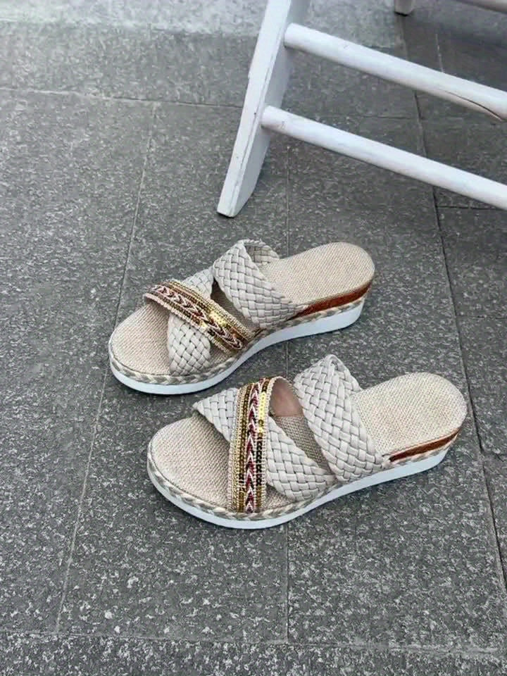 Trendy Braided Flat Sandals