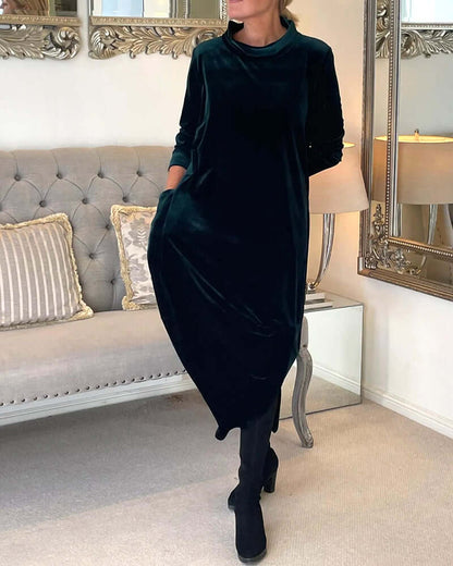 Warm Cozy Long Sleeve Dress