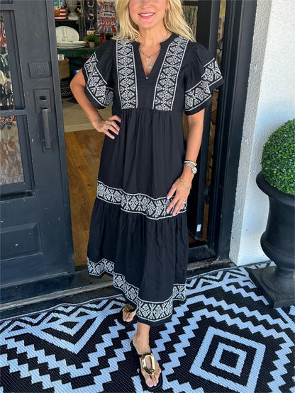 Chic Bohemian Maxi Dress - Luxivelle