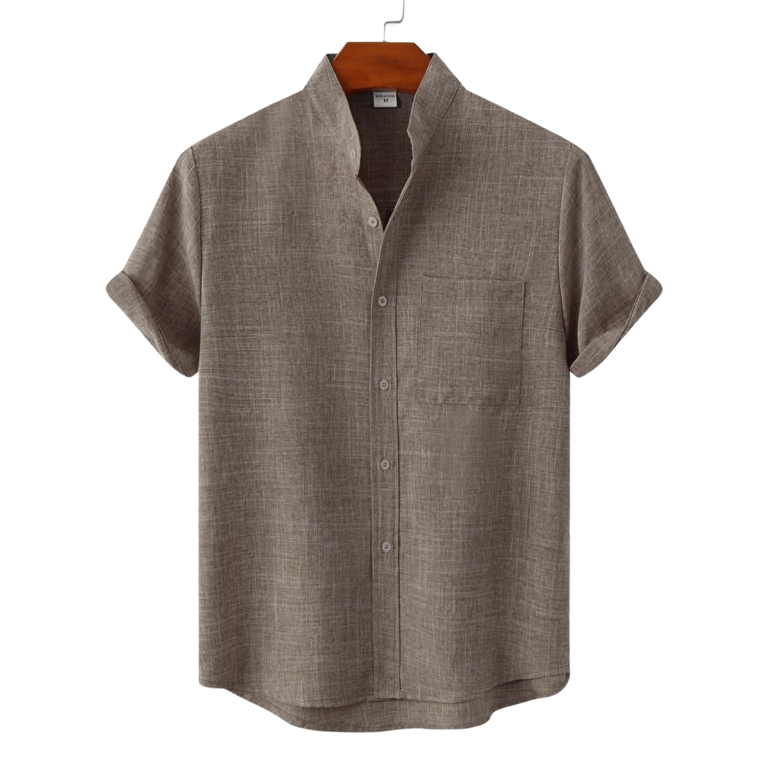 Men's Breathable Short Sleeve Relaxed Fit Casual Shirt - Luxivelle