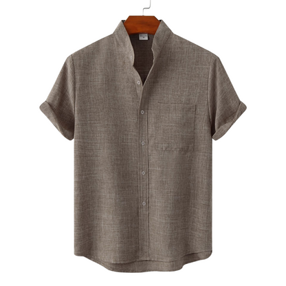 Men's Breathable Short Sleeve Relaxed Fit Casual Shirt - Luxivelle