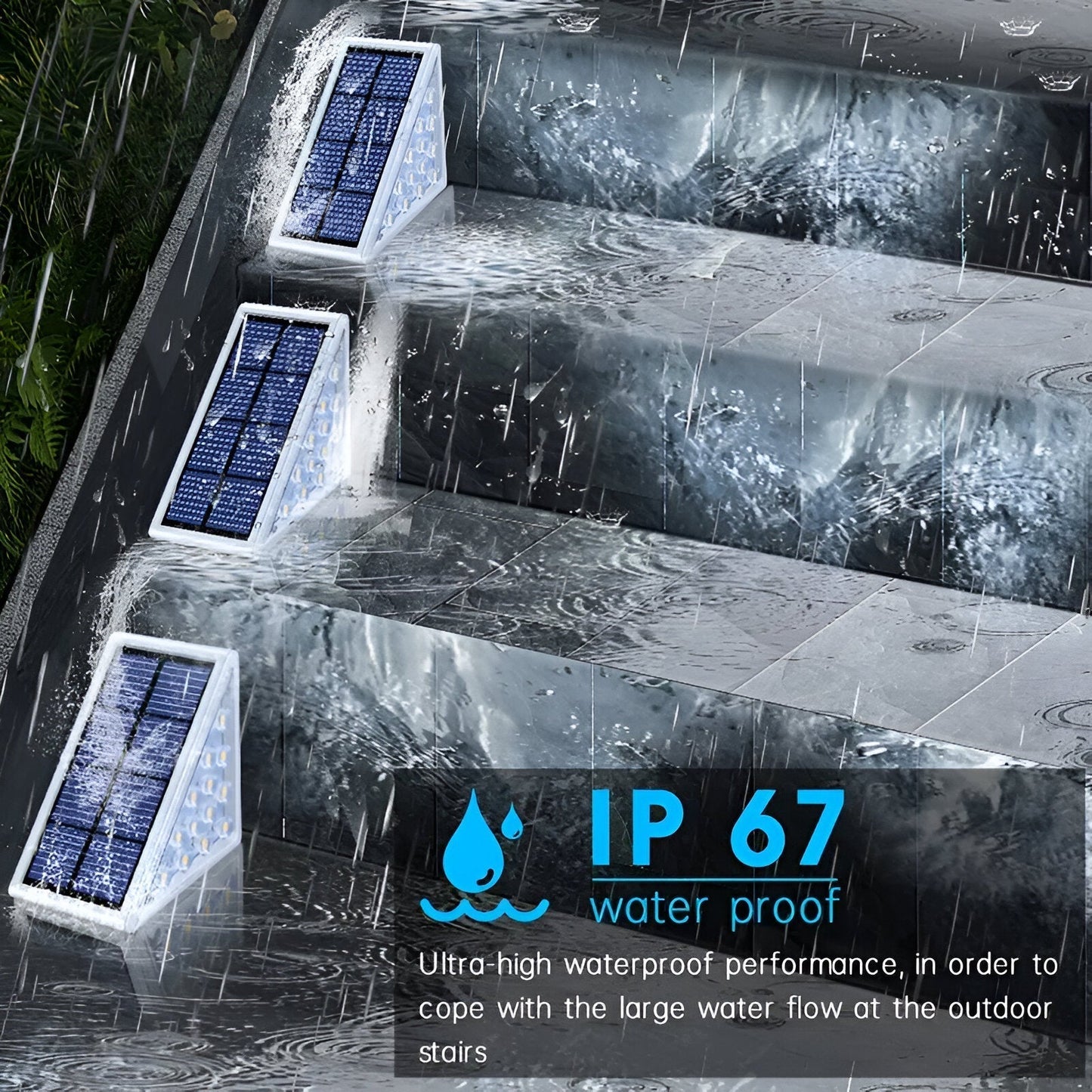 2-Pack Outdoor Solar Powered Garden Lights – Waterproof LED Path Lights