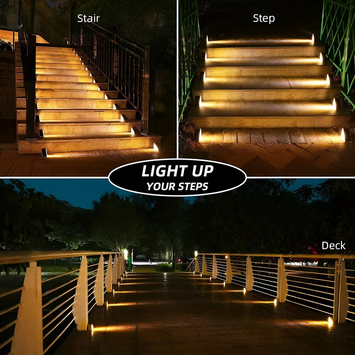 2-Pack Outdoor Solar Powered Garden Lights – Waterproof LED Path Lights