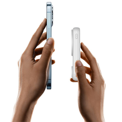 2-in-1 PowerBank with wireless, Type-C charging; sleek design, LED display, magnetic attachment, dual port for fast charge.