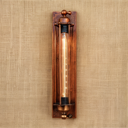 Rustic Metal Wall Lamp - Classic Cage Light Fixture