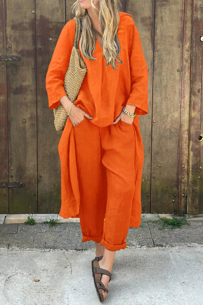 Relaxed Fit Women's 2 Piece Casual Outfit Set