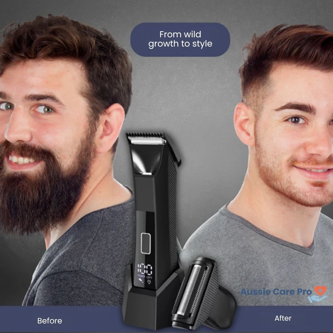 Advanced Men's Grooming Trimmer with Dual Edge Blades