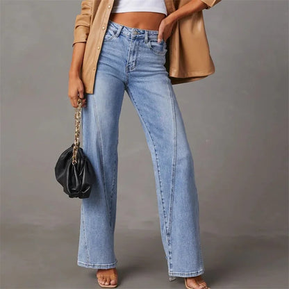 Classic Fit Women's Straight Leg Jeans - Luxivelle