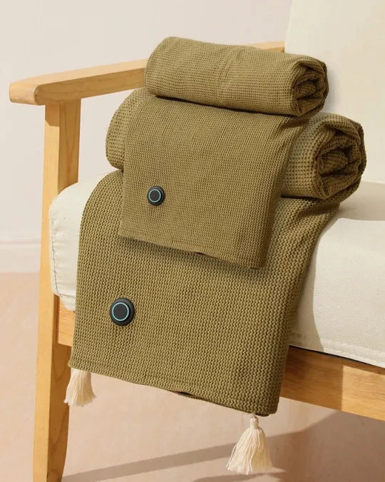 Soft Warm Electric Blanket – Compact USB Travel Wrap