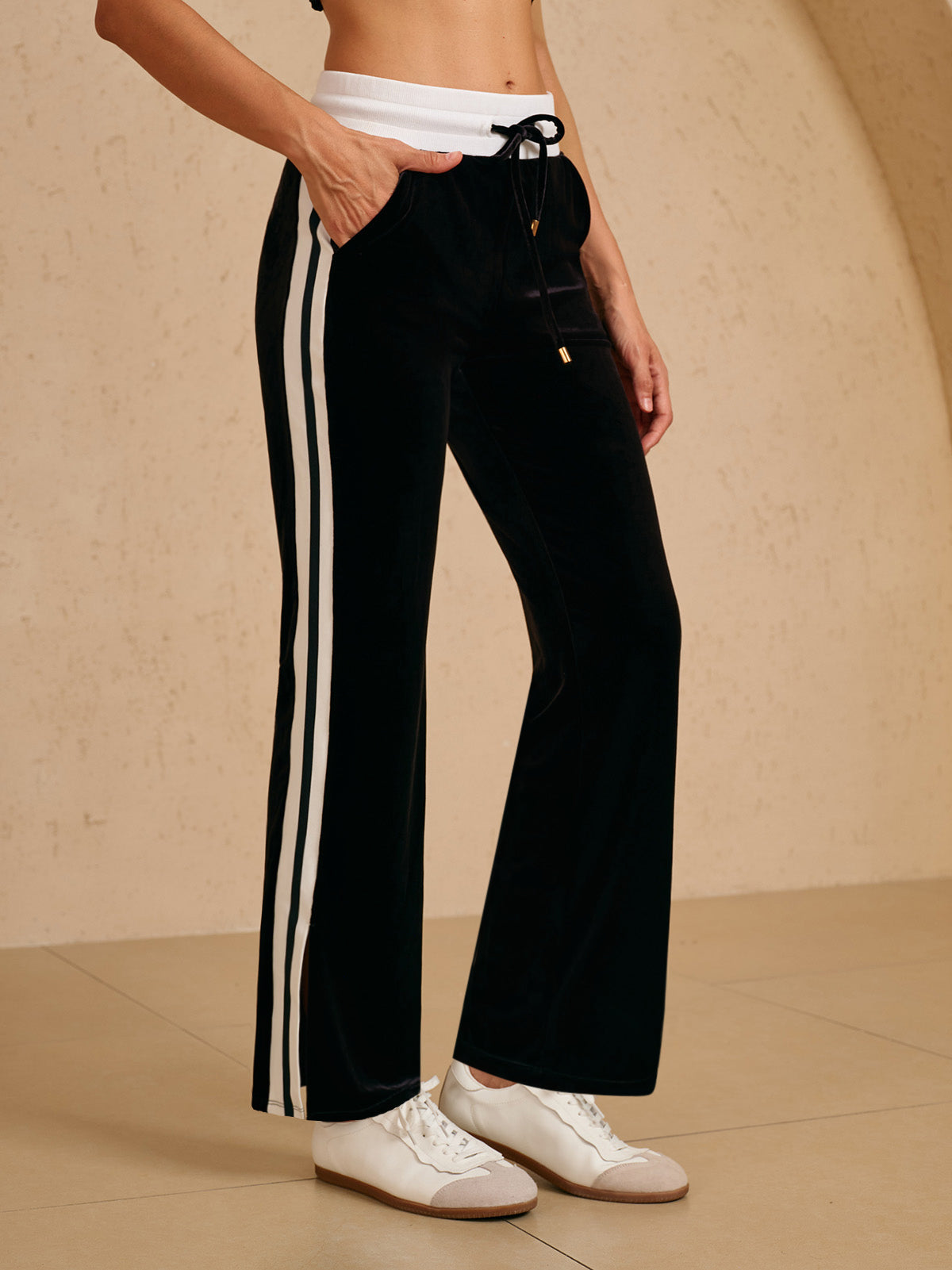 Comfortable Elastic Wide Leg Stretch Pants for Women