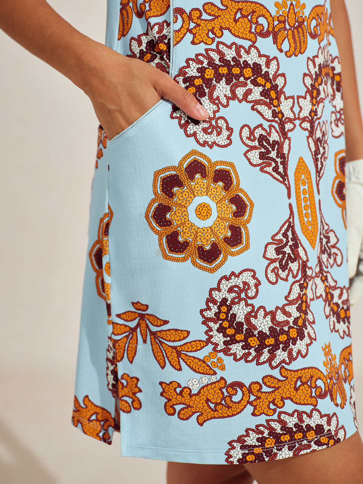 Comfortable Sun Protective Cap Sleeve Dress UPF 50+