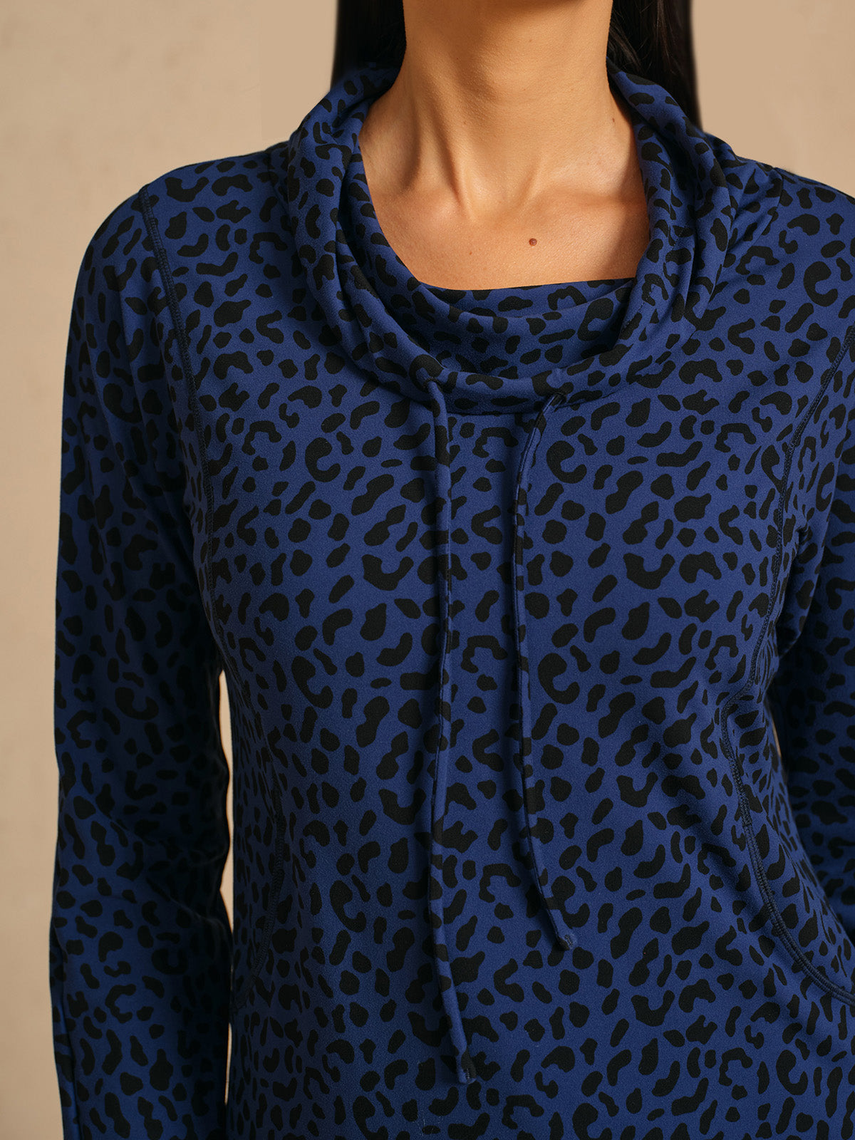 Classic Leopard Zip Golf Pullover Sweatshirt