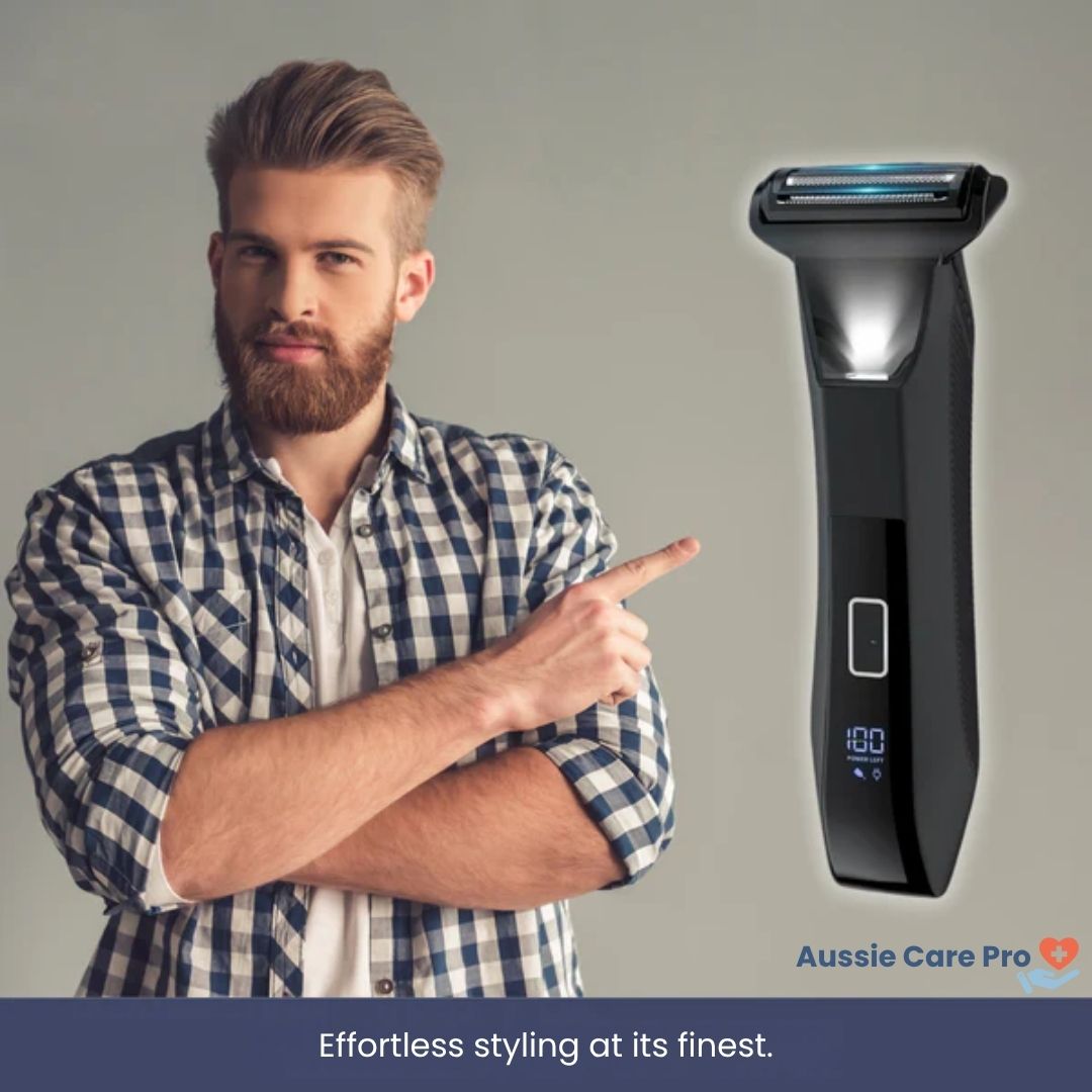 Advanced Men's Grooming Trimmer with Dual Edge Blades