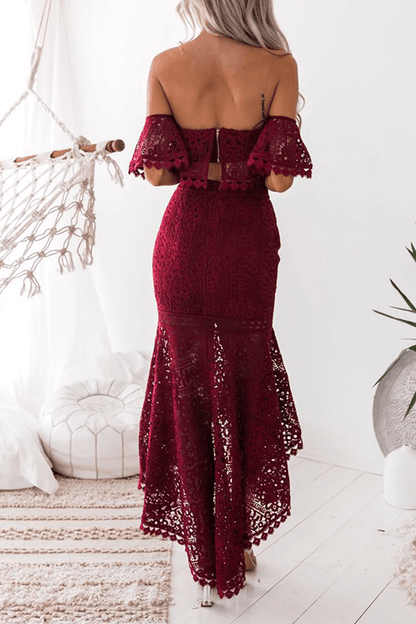Delicate Floral Two Piece Outfit