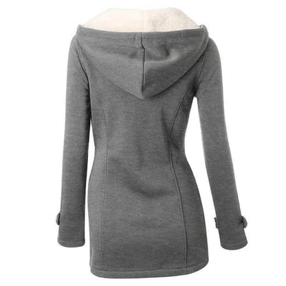 Soft Women's Fleece Hoodie Coat