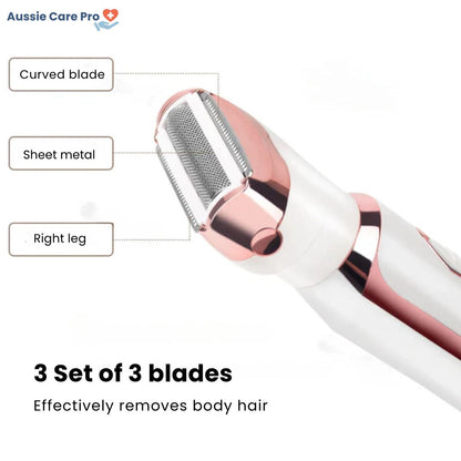 Easy 4-in-1 Epilator for Smooth Body Hair Removal