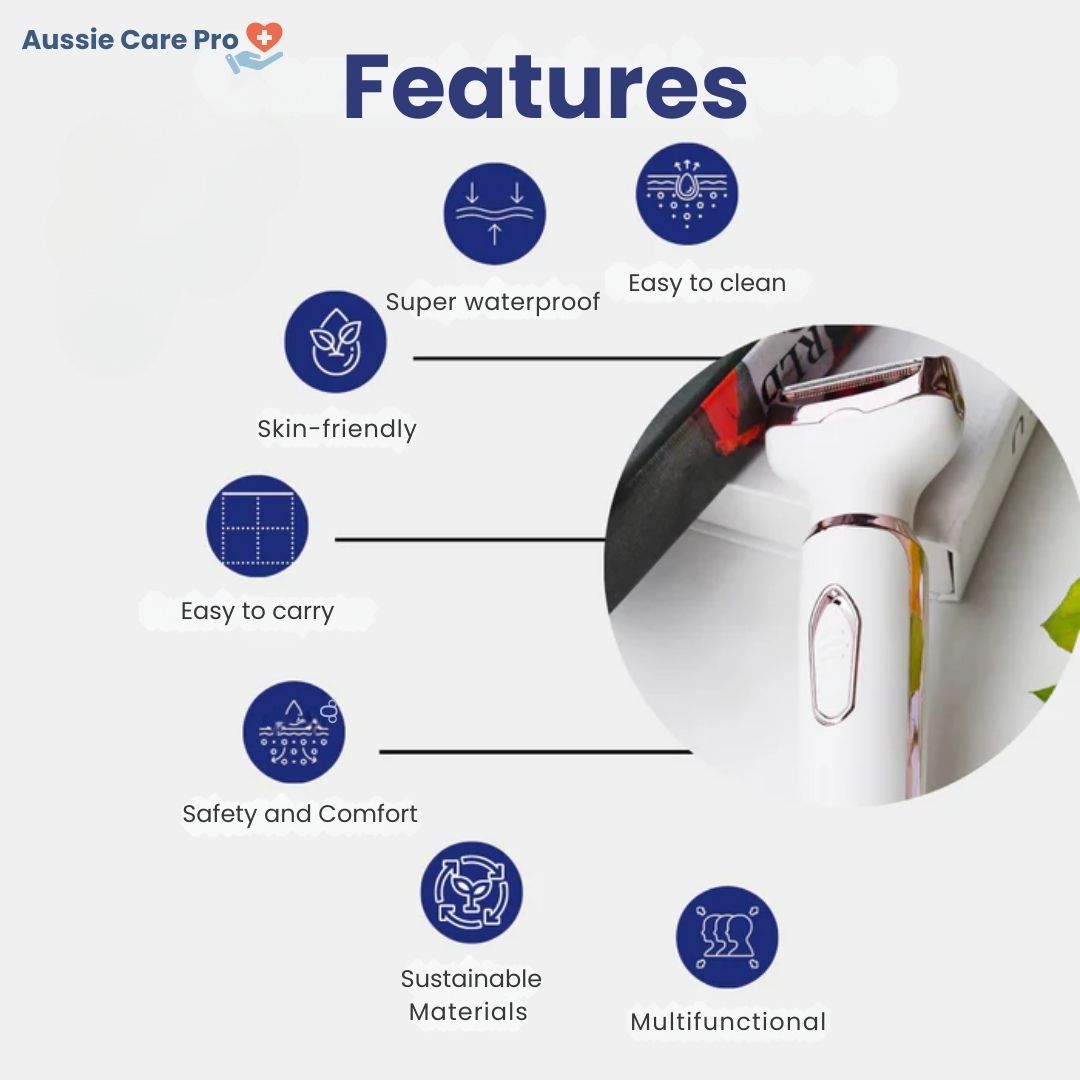 Easy 4-in-1 Epilator for Smooth Body Hair Removal