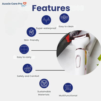 Easy 4-in-1 Epilator for Smooth Body Hair Removal