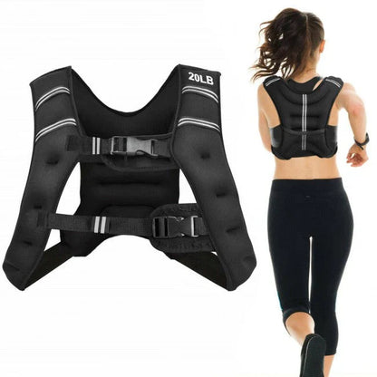 Fitness Weighted Vest - Comfortable Workout Running Gear