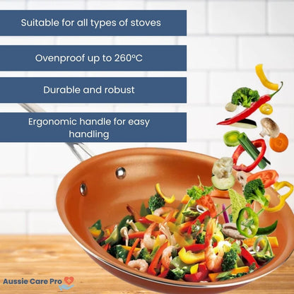 Premium Non Stick Copper Fry Pan