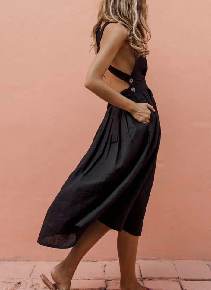 Amelia | Sleeveless Midi Dress