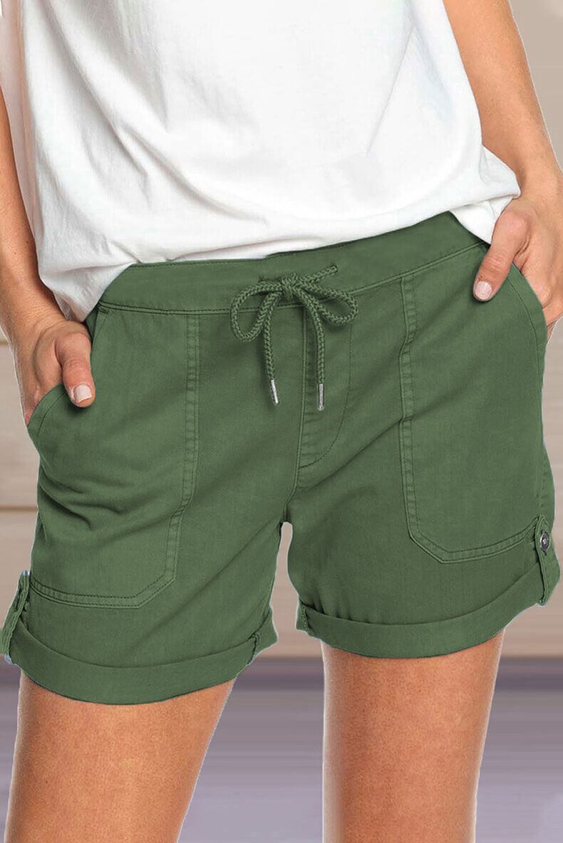 Comfortable Elastic Waist Women's Shorts