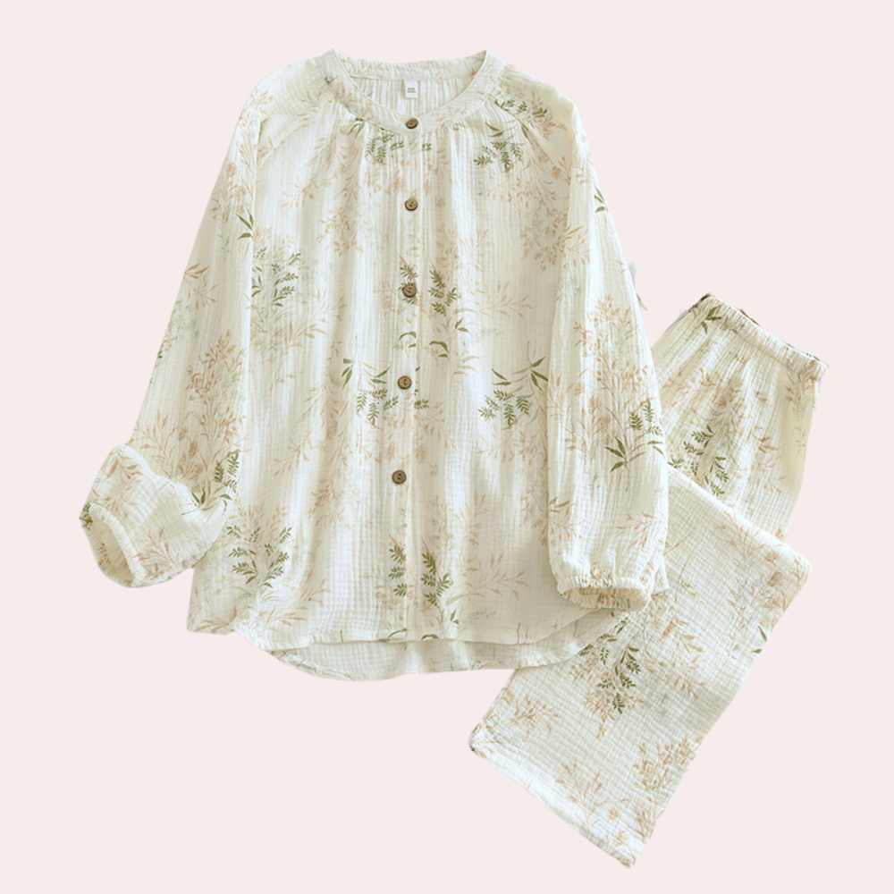 Ladies' Pretty Print Pajama Set