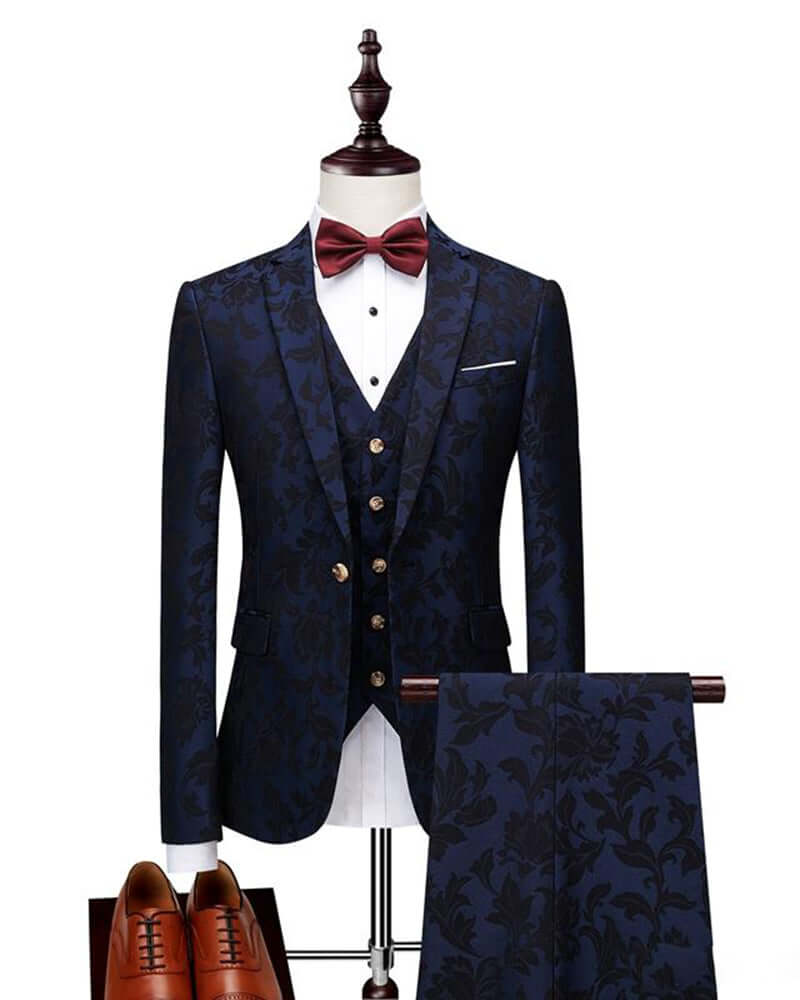 Slim Fit Formal Suit Jacket for Men