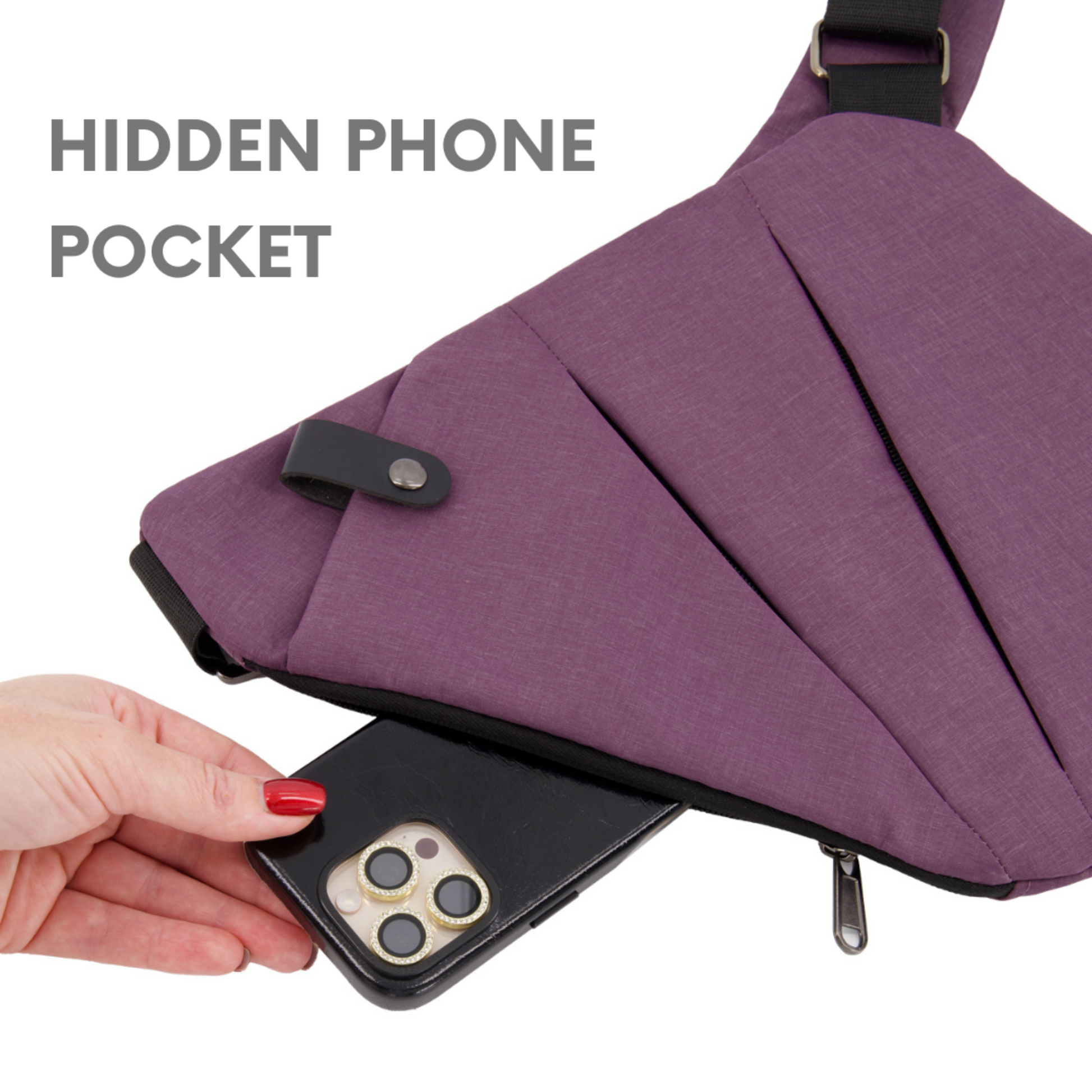 Anti-Theft Crossbody Sling Bag | RFID Protected and Slash-Resistant - Trendy Melbourne