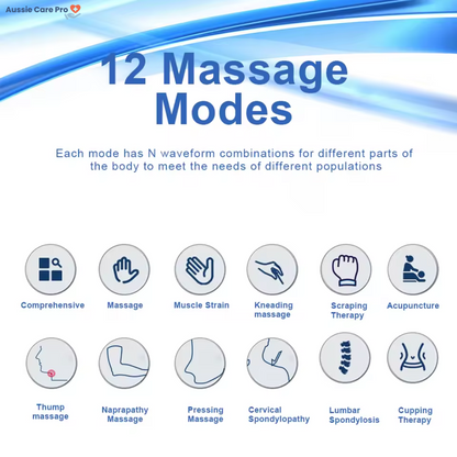 Digital Electric Massage Device - 12 Mode Muscle Reliever