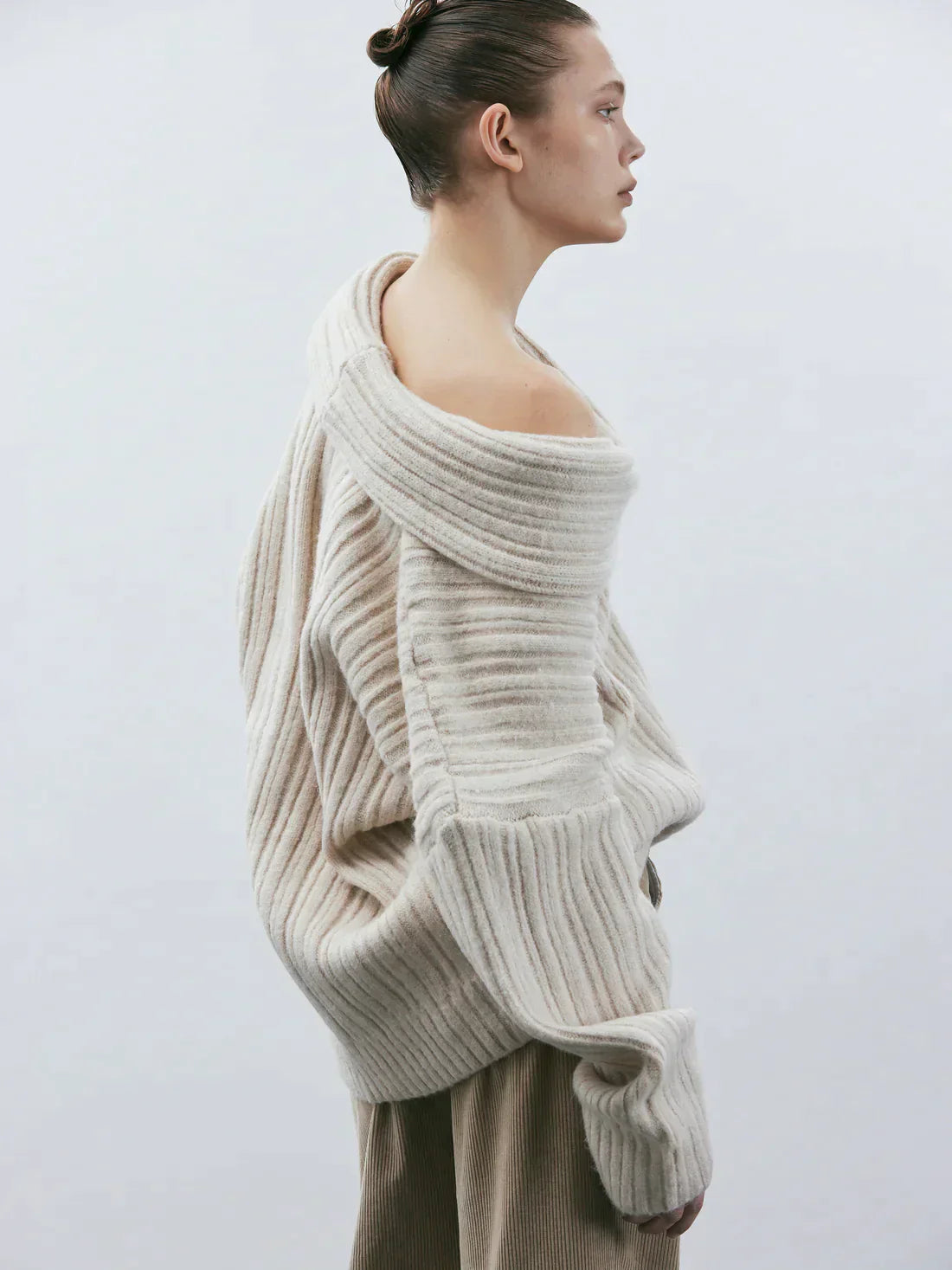 Josephine | Oversized & high roll knitted sweater
