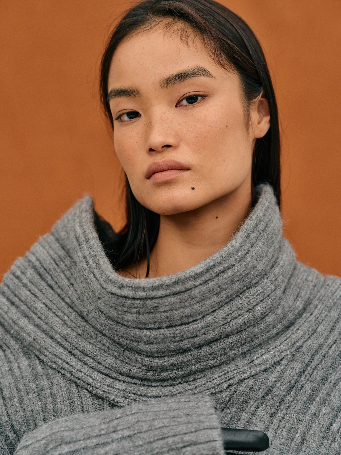 Josephine | Oversized & high roll knitted sweater