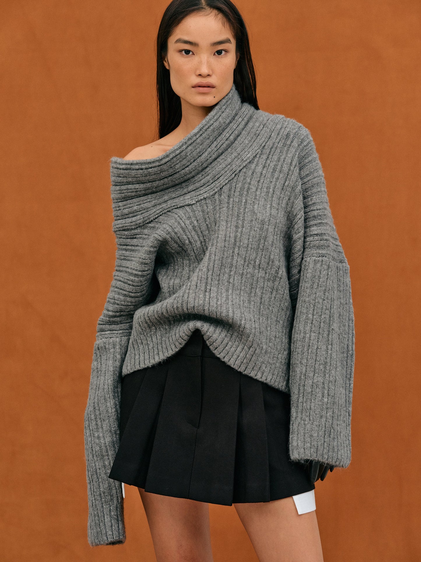 Josephine | Oversized & high roll knitted sweater