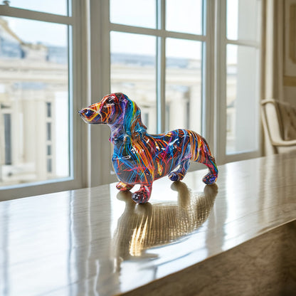 Fun Dog Figurine Dachshund Home Decor