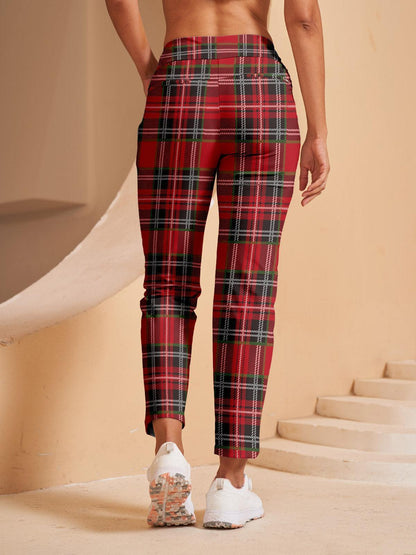 Comfortable 28 Inch Stretchy Slim Fit Ankle Pants