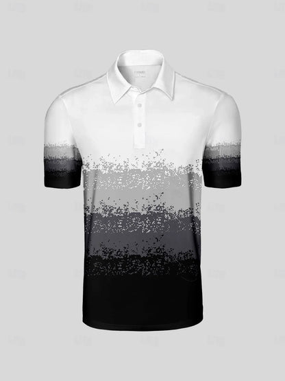 Breathable Mens Polo Shirt UV Protection