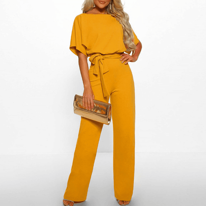 Ladies' Flowy Elastic Waist Jumpsuit