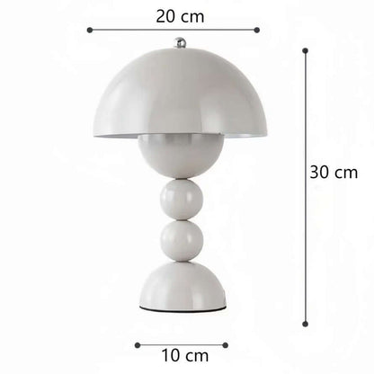 Compact Glass Flower Desk Light Lamp