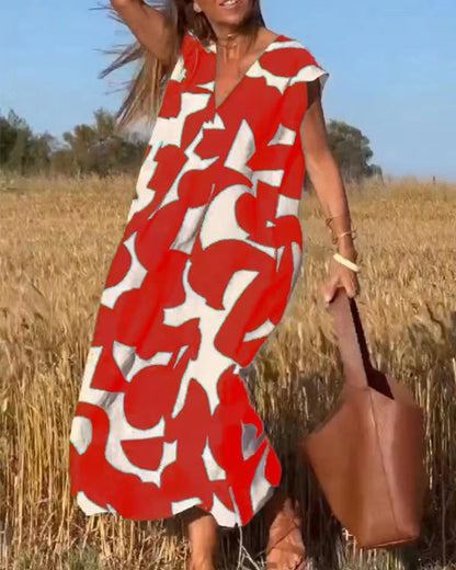 Trendy Floral Long Dress