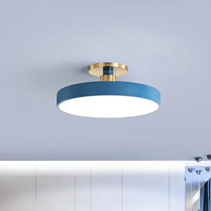 Bright Round LED Ceiling Lamp – Simple Scandinavian Style