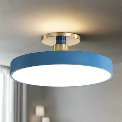 Bright Round LED Ceiling Lamp – Simple Scandinavian Style - Luxivelle