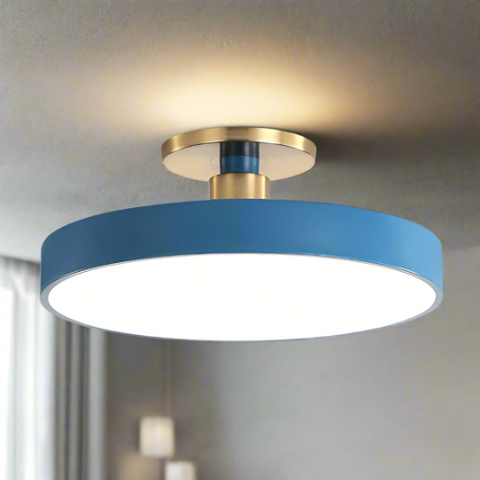 Bright Round LED Ceiling Lamp – Simple Scandinavian Style - Luxivelle