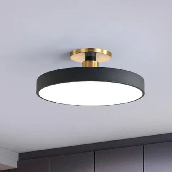 Bright Round LED Ceiling Lamp – Simple Scandinavian Style