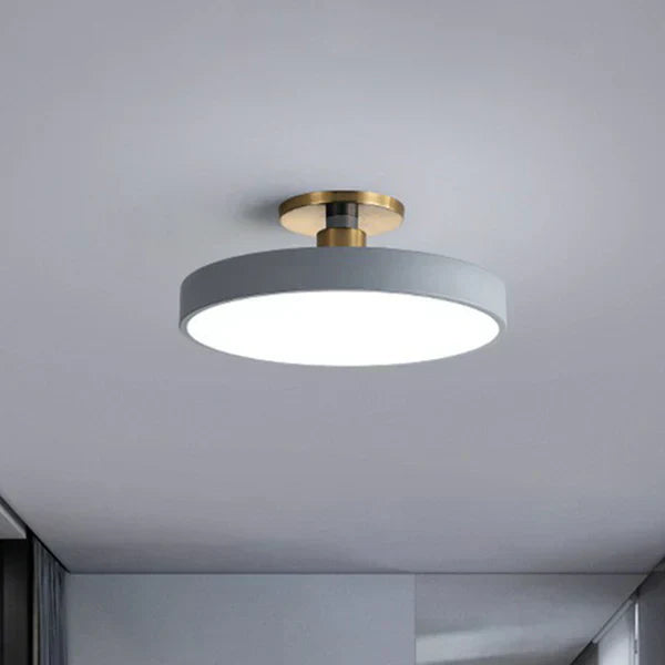 Bright Round LED Ceiling Lamp – Simple Scandinavian Style