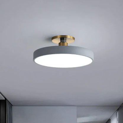 Bright Round LED Ceiling Lamp – Simple Scandinavian Style
