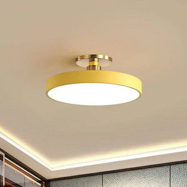 Bright Round LED Ceiling Lamp – Simple Scandinavian Style