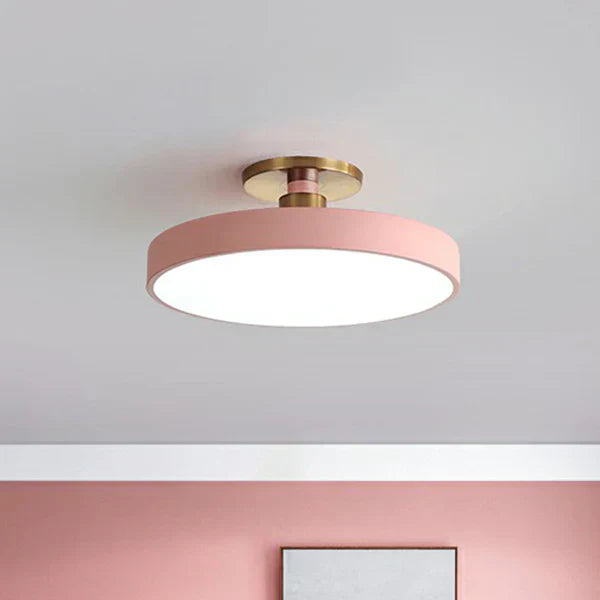 Bright Round LED Ceiling Lamp – Simple Scandinavian Style