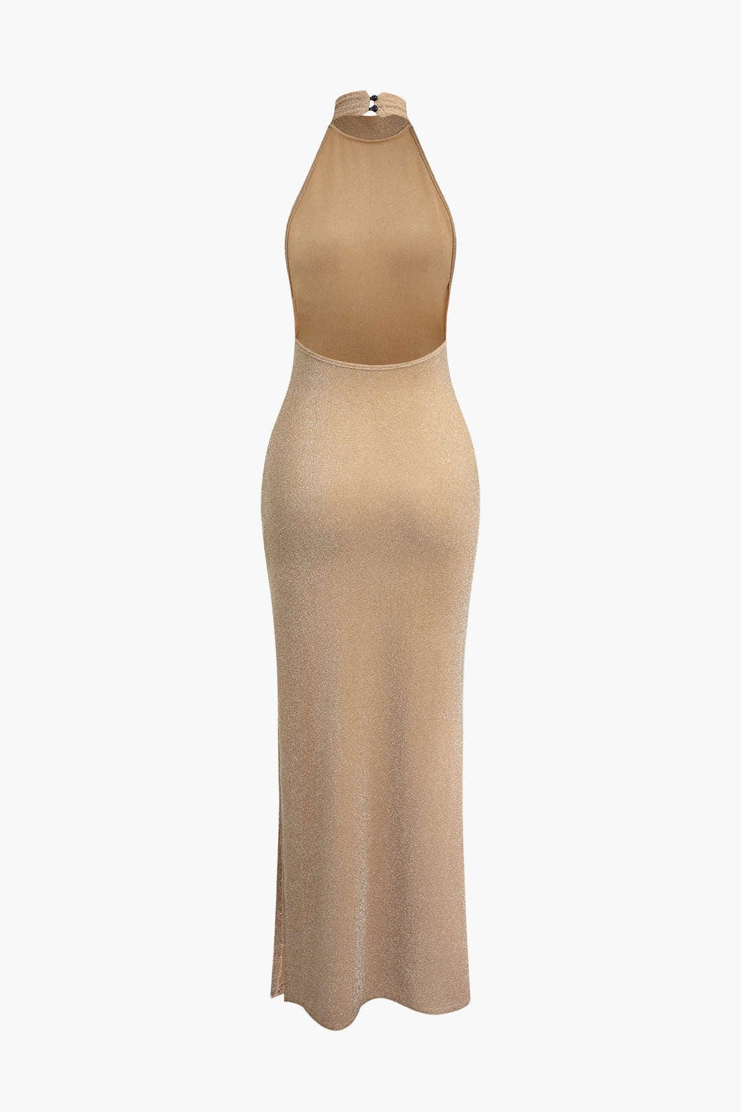 Luxury Metallic Floor Length Evening Dress