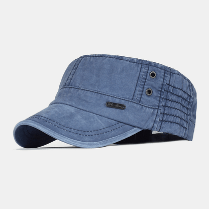 Relaxed Fit Vintage Military Baseball Cap for Men